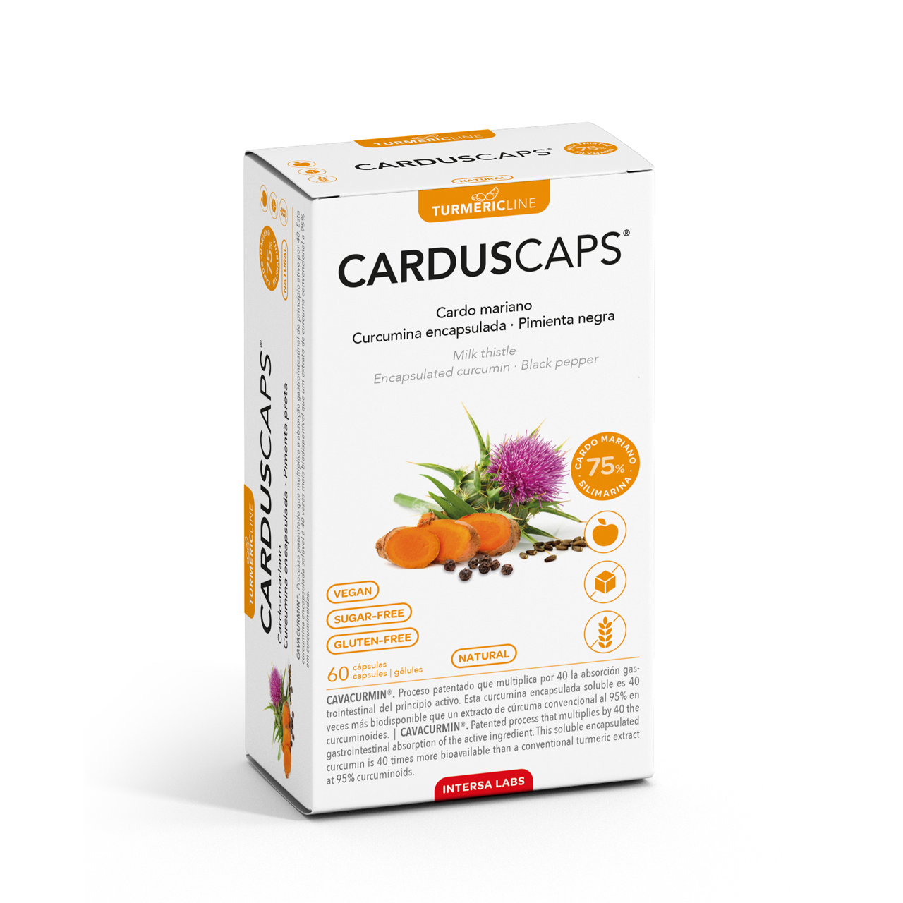 CARDUSCAPS cholesterolio mažinimui ir kepenims, 60 augalinių kapsulių