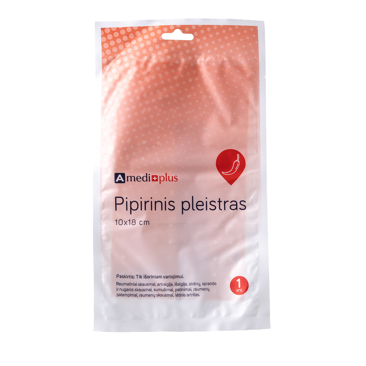 AMEDIPLUS, pipirinis pleistras, 1 vnt.