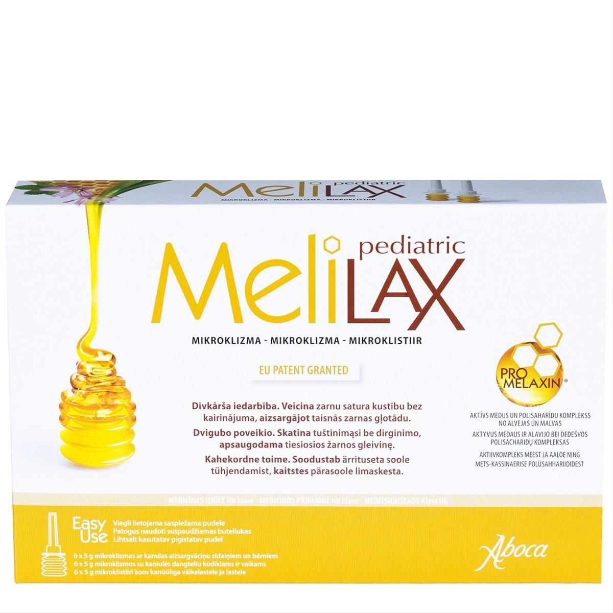 MELILAX PEDIATRIC, mikroklizma, 5 g, N6