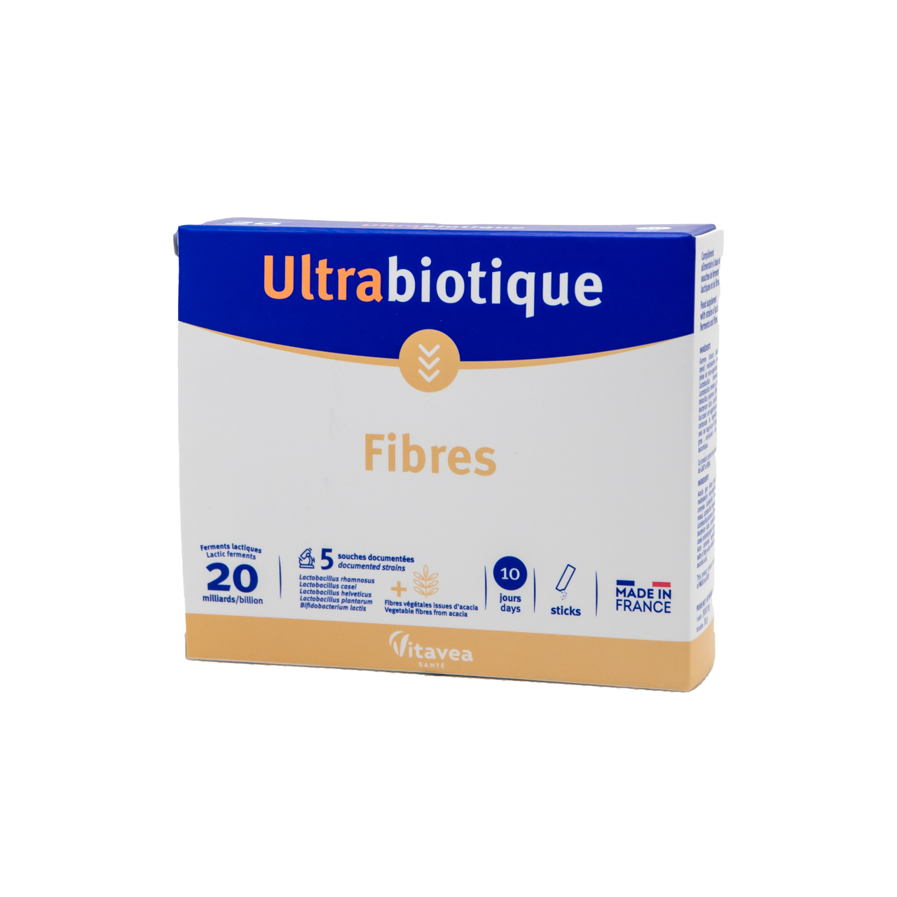 VITAVEA Gerosios bakterijos ir skaidulos Fibregum® Ultrabiotique  FIBRES, 10 paketėlių