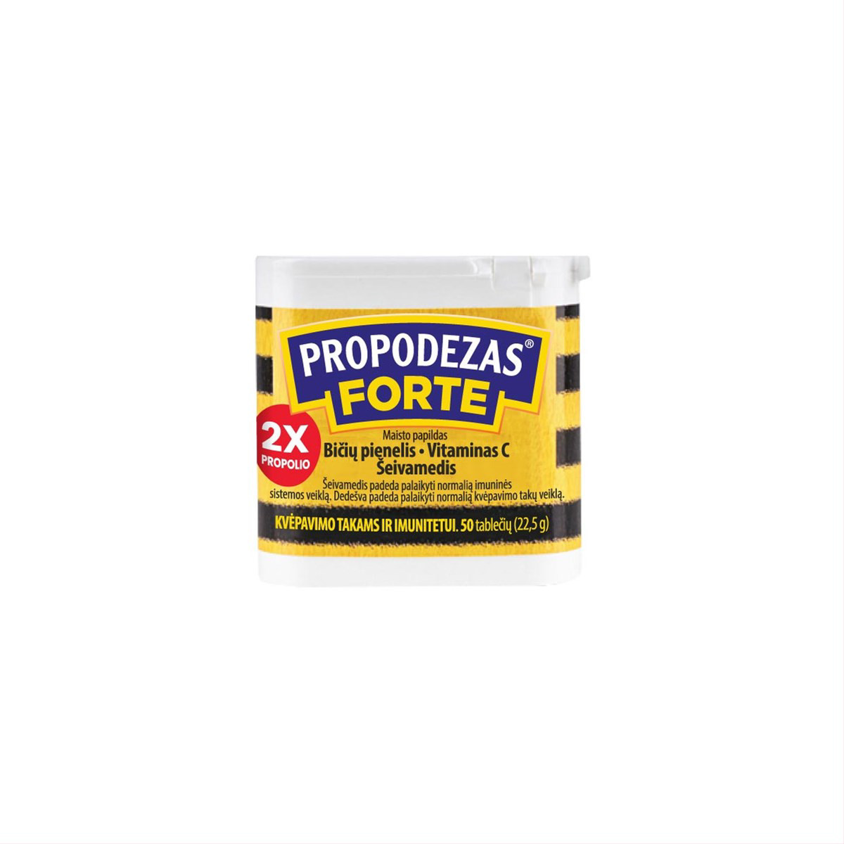 PROPODEZAS FORTE, su šeivamedžiu, 50 tablečių