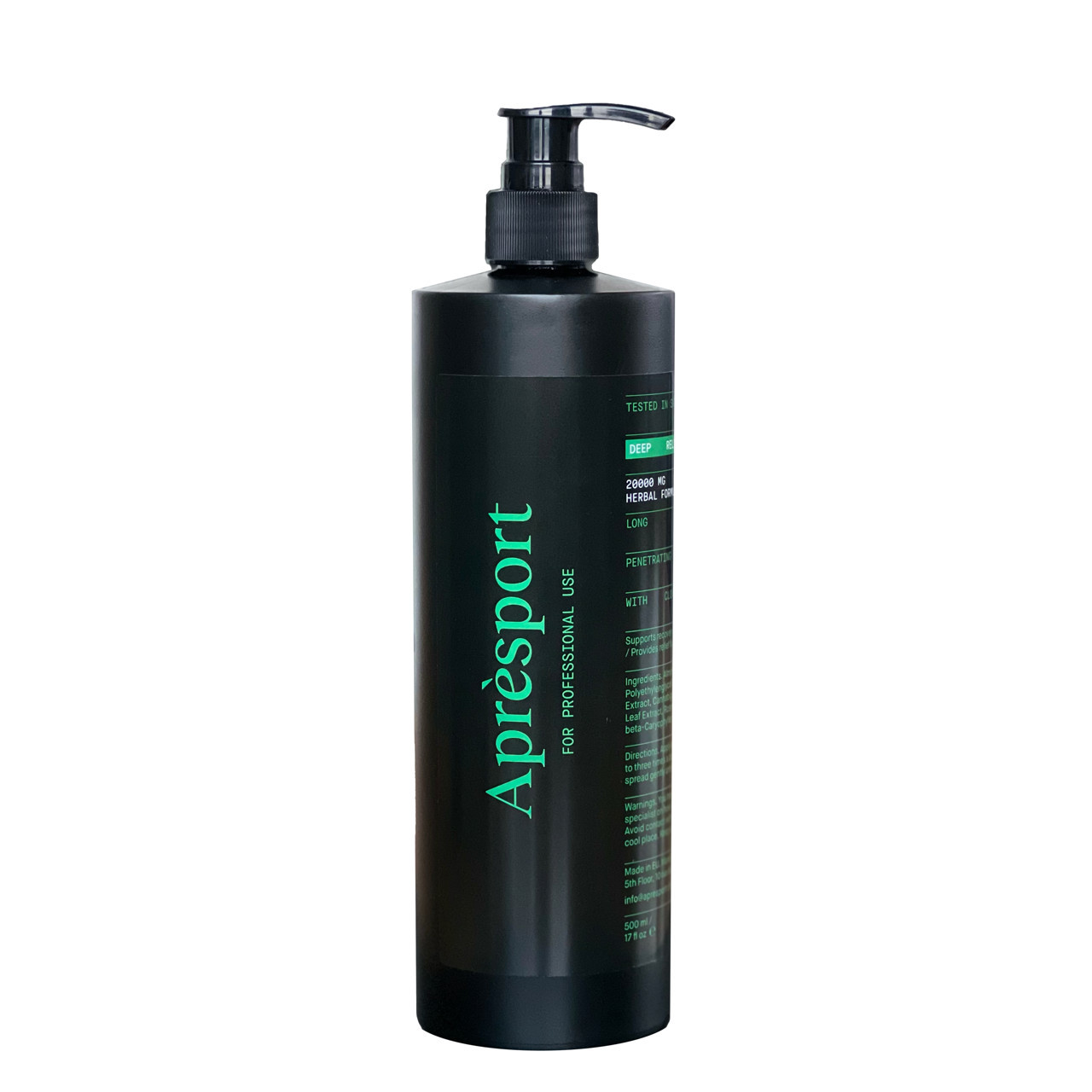 Aprèsport Deep Relief Gel Pro, Giluminio poveikio gelis Pro 500 ml