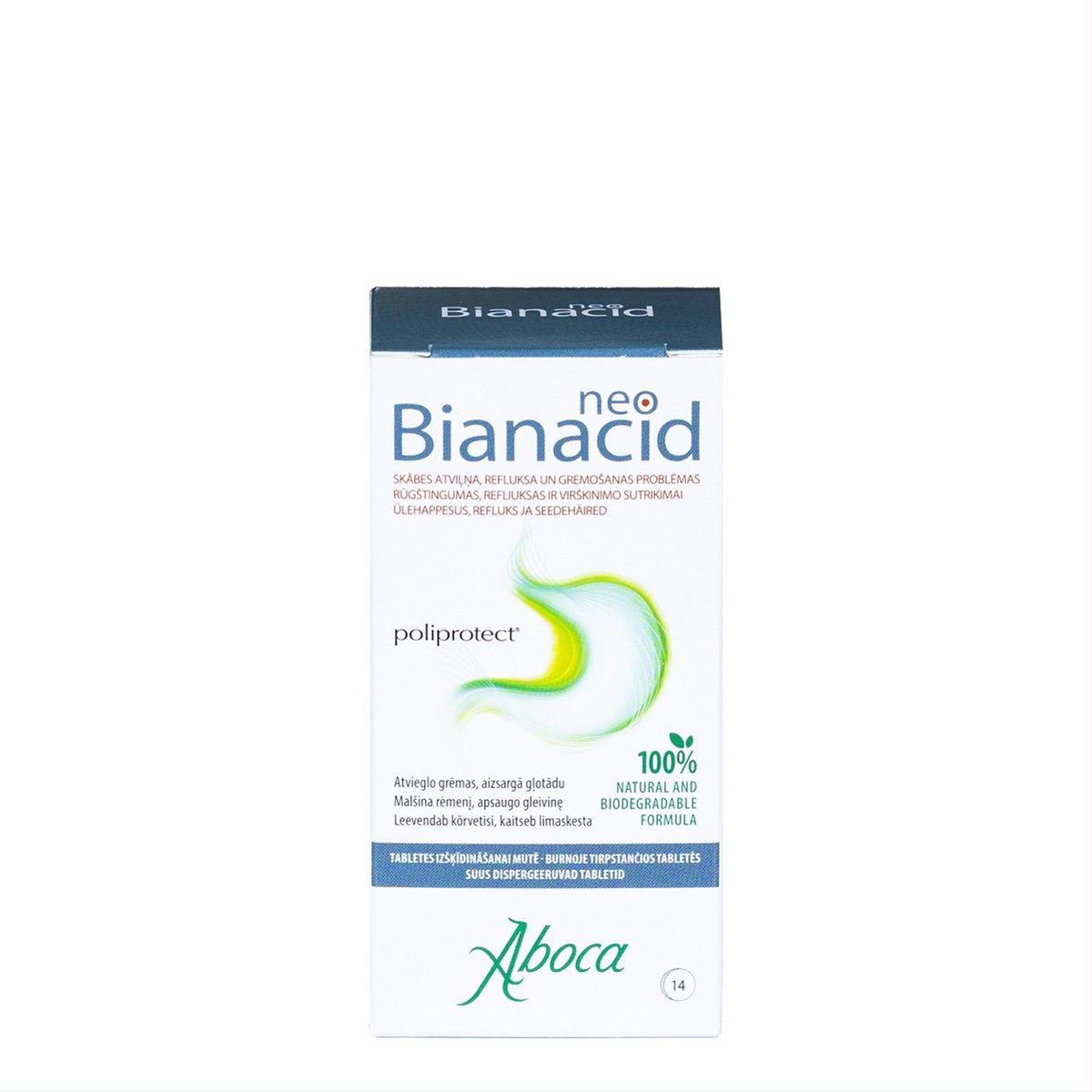 NEOBIANACID, burnoje tirpstančios tabletės, N14