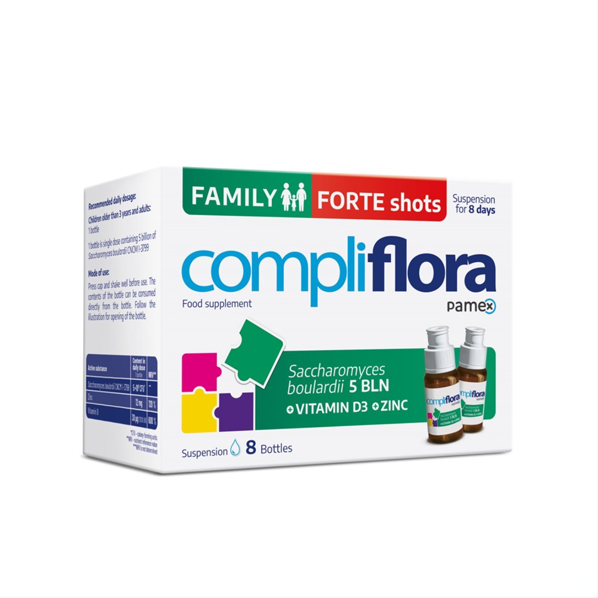 COMPLIFLORA FAMILY FORTE SHOTS, 8 vnt.