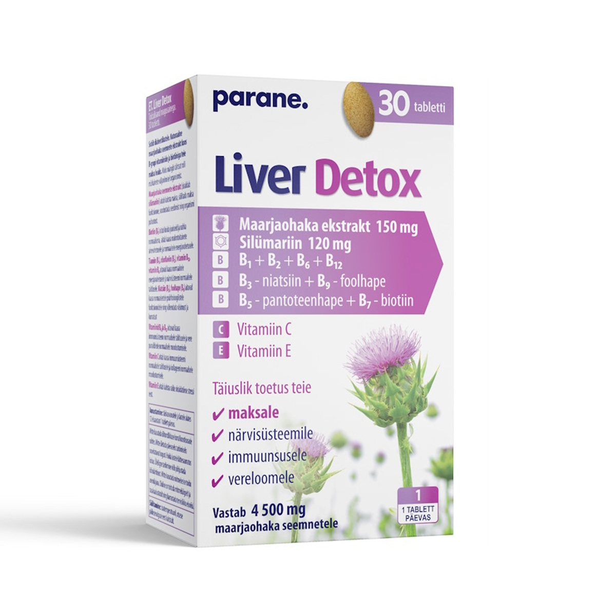 LIVER DETOX, parane, 30 tablečių