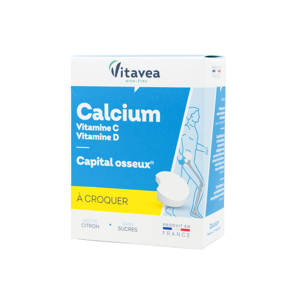 VITAVEA Kalcis + vitaminai C ir D3, 24 vnt
