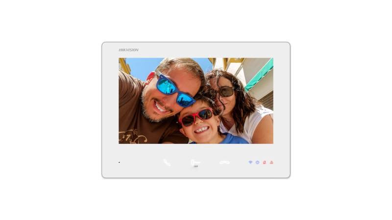 Hikvision DS-KH7300EY-WTE2/White vaizdo telefonspynės sistema 17,8 cm (7") Balta
