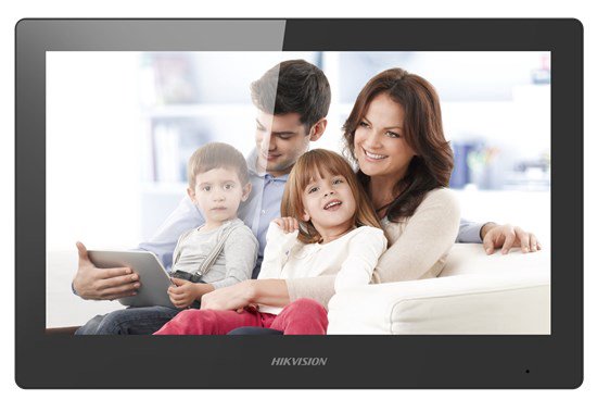 Hikvision DS-KH8520-WTE1 vaizdo telefonspynės sistema 25,6 cm (10.1") Juoda