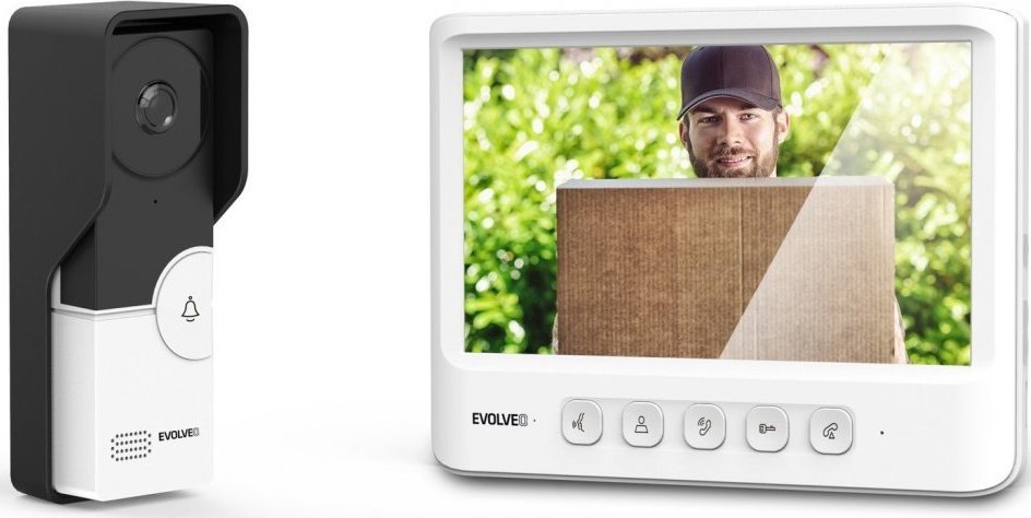 Evolveo DoorPhone IK06, a video-tomofone set with memory and colour display