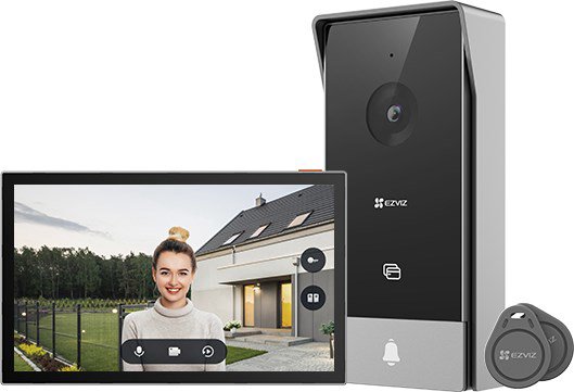 EZVIZ HP5 vaizdo telefonspynės sistema 17,8 cm (7") Juoda, Sidabras