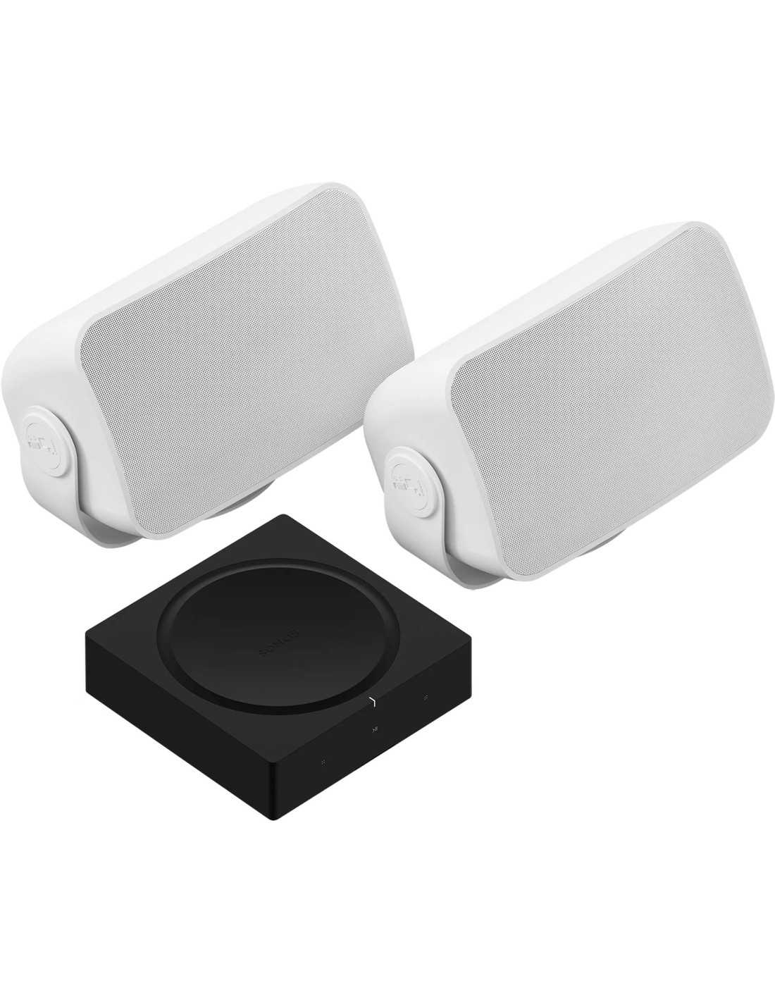 Sonos Outdoor Set ( lauke montuojamas garsiakalbis, 2vnt. + SONOS AMP )