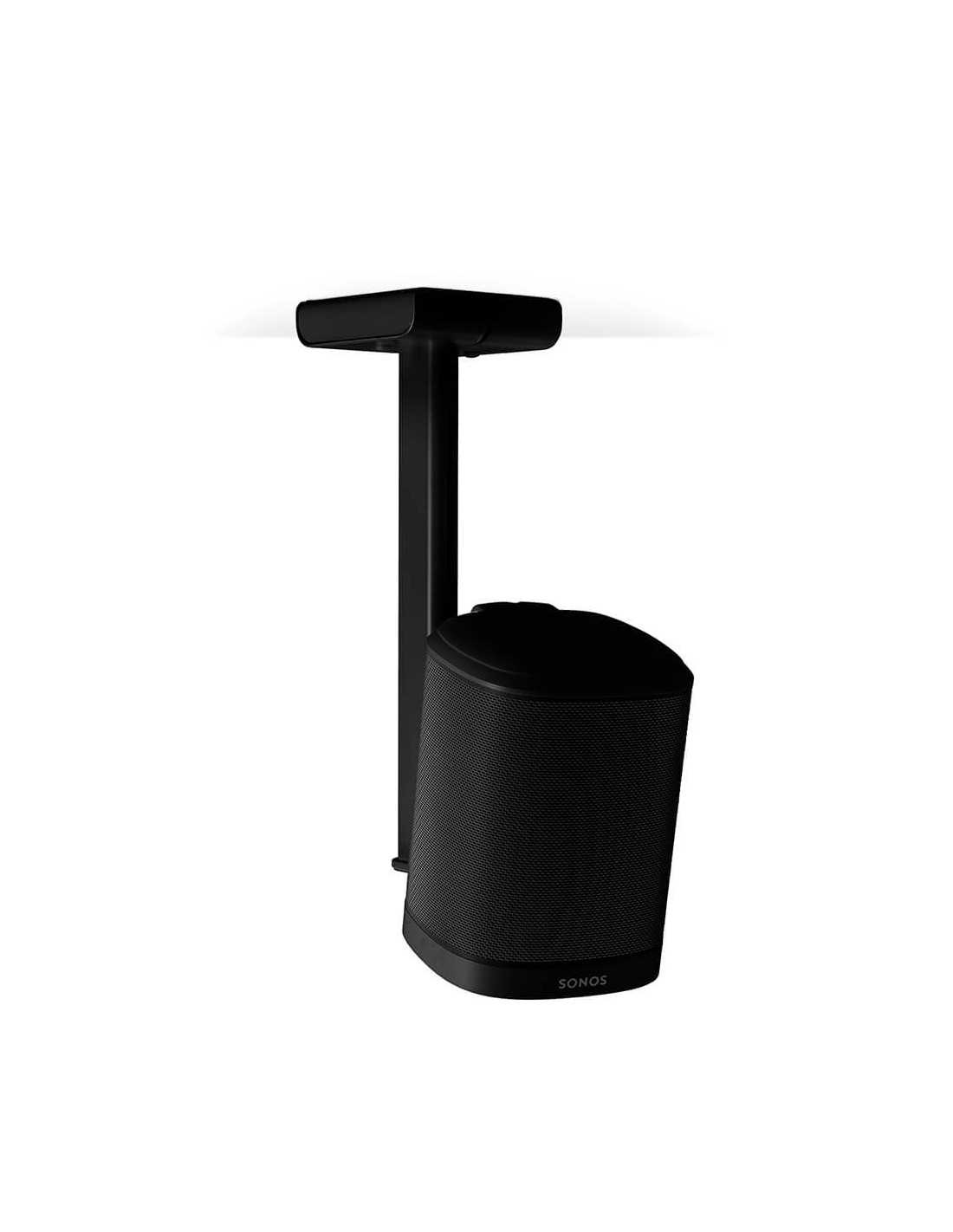 FLEXSON CEILING MOUNT FOR SONOS ONE, ONE SL AND PLAY1 BLACK SINGLE