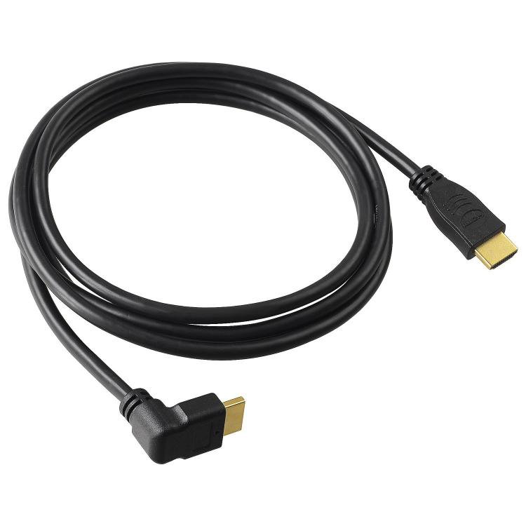 Kabelis Sbox HDMI-HDMI 1.4 M/M 90 1.5m HDMI-90-15