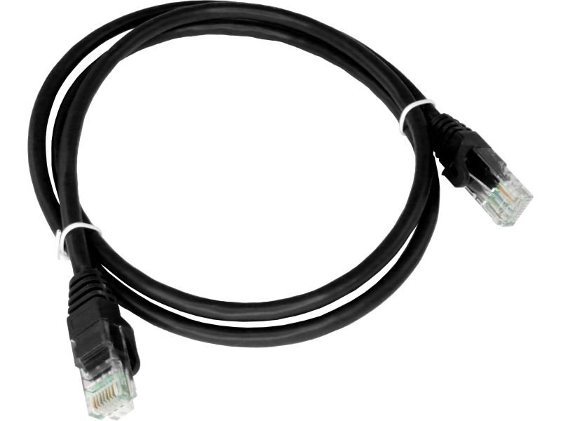 Kabelis Alantec KKU6CZA0.5 Patch-cord U/UTP cat.6 PVC 0.5m black