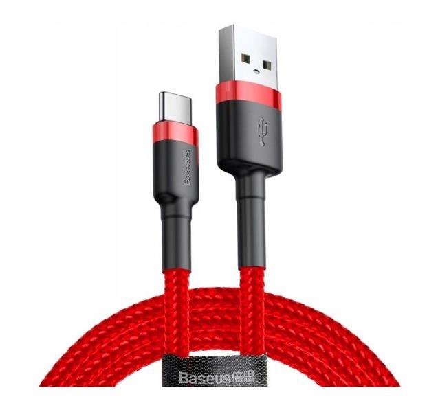 Kabelis BASEUS USB-C cable Cafule 2A 2m(red)