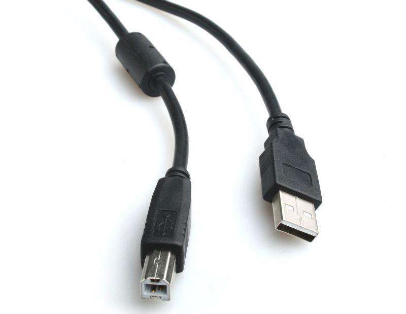 Kabelis GEMBIRD USB 2.0, Type A M - Type B M, 1.8m, su ferito filtrais, juodas