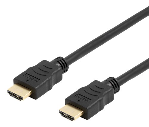 HDMI kabelis DELTACO OFFICE 2M, 4K UHD, juodas / HDMI-1020D-DO