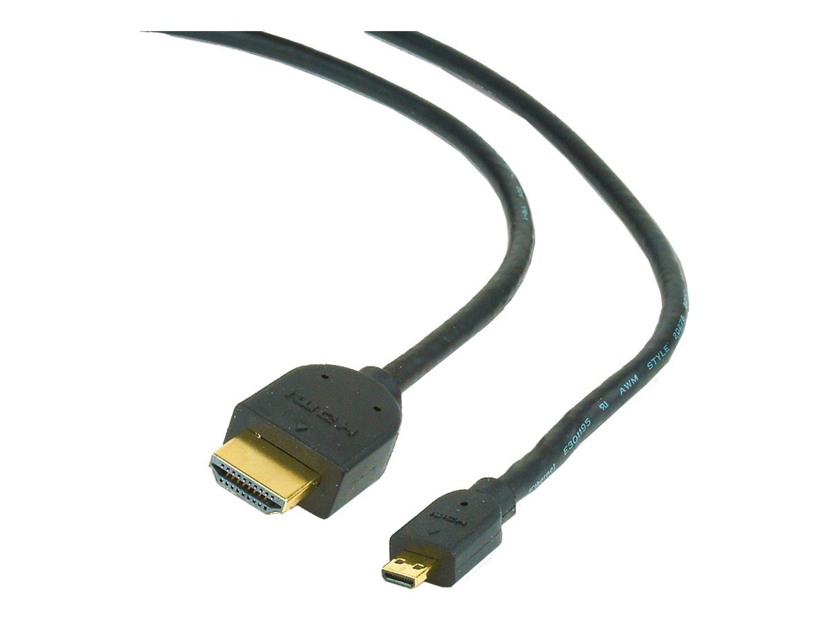 Kabelis GEMBIRD CC-HDMID-6 Gembird HDMI -HDMI Micro cable with gold-plated connectors 1.8m