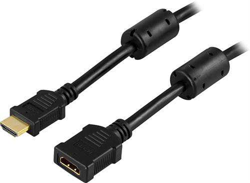 Ilgiklis DELTACO HDMI 4K 30hz,HDMI A ha - ho,5m,black/HDMI-125