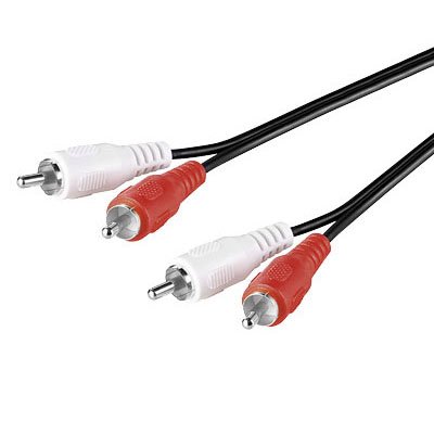 Kabelis Sbox 2XRCA to 2XRCA M/M 1.5m RCA-101