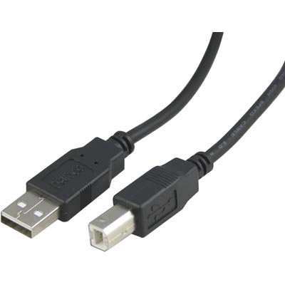 Kabelis DELTACO USB 2.0 "A-B", 2.0m, juodas / USB-218S