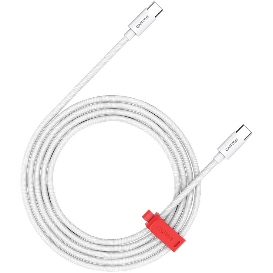 CANYON cable CC60AB C-C 60W Braided 1.2m White