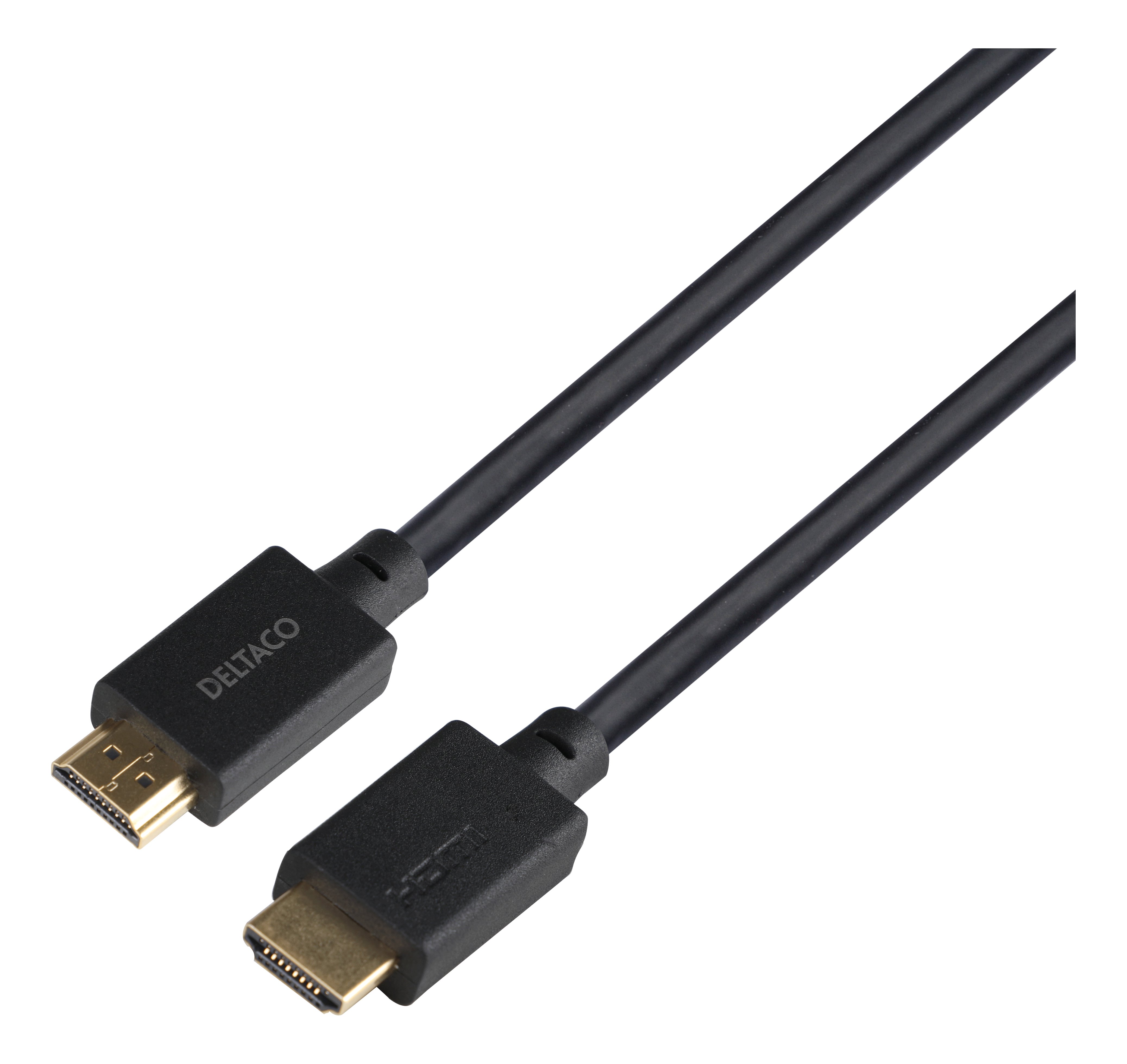 Kabelis DELTACO Ultra High Speed HDMI 3m, eARC, QMS, 8K 60Hz, 4K 120Hz, LSZH, juodas