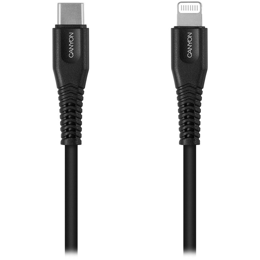 CANYON MFI-4 Type C Cable To MFI Lightning for Apple, PVC Mouling,Function：with full feature( data t