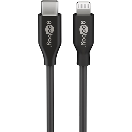 Kabelis Goobay  Lightning USB-C Charging and Sync Cable  Round cable