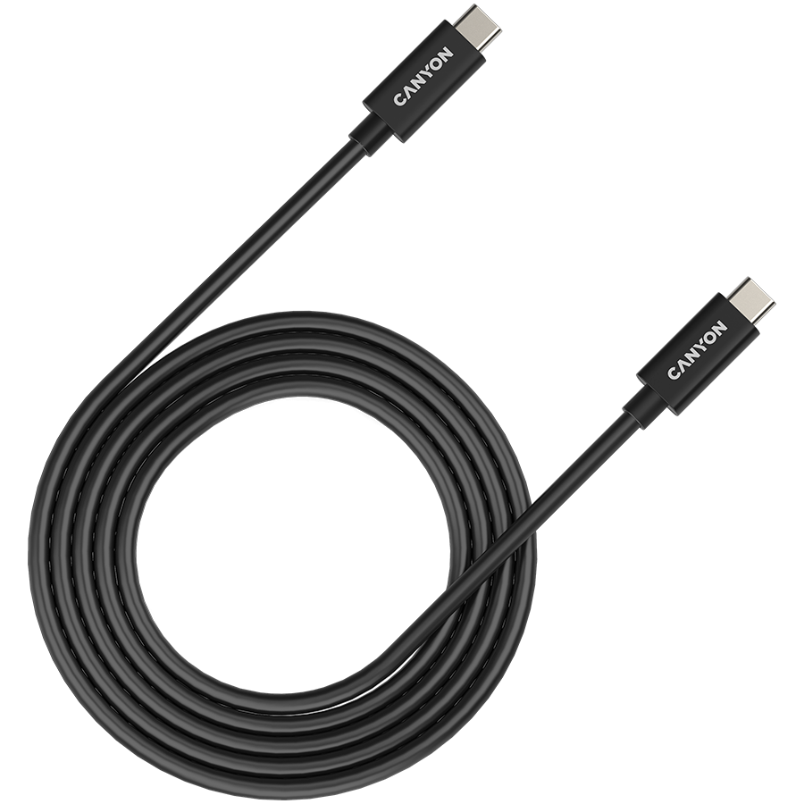 CANYON UC-44, cable, U4-CC-5A1M-E, USB4 TYPE-C to TYPE-C cable assembly 40G 1m 5A 240W(ERP) with E