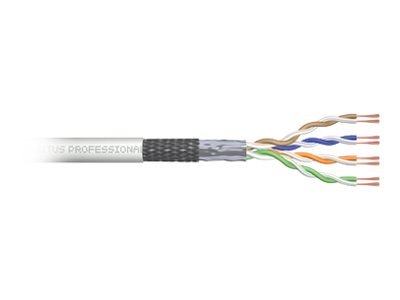 DIGITUS CAT 5e SF-UTP patch cable raw length 305 m paper box AWG 26/7 PVC simplex color grey