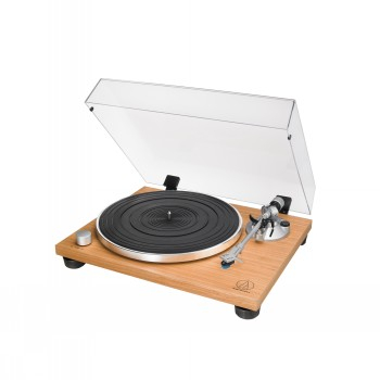 AUDIO-TECHNICA FULLY MANUAL BELT-DRIVE TURNTABLE AT-LPW30TK, WOOD BASE TEAK|AT-LPW30TK