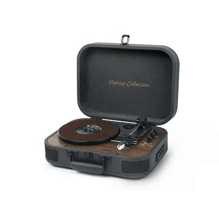 Muse Turntable Stereo System with Bluetooth Out | MT-207 DGB | 2x5 W | Bluetooth | Black/Brown|MT-207 DGB