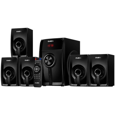 Speakers SVEN HT-202, black (100W, Bluetooth, FM, USB/SD, Display, RC unit)|SV-018177