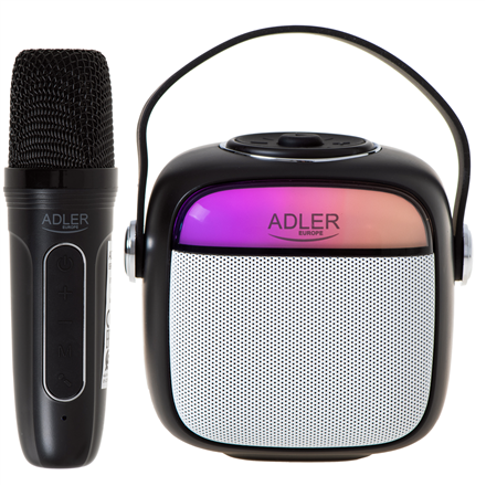 Adler Karaoke Speaker With Microphone | AD 1199B | Bluetooth | Black | Portable | Wireless connection|AD 1199B