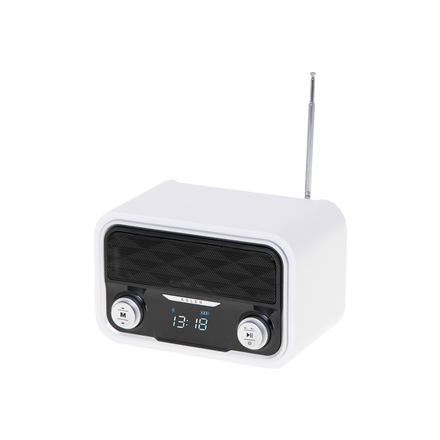 Adler | Bluetooth Radio | AD 1185 | AUX in | White|AD 1185