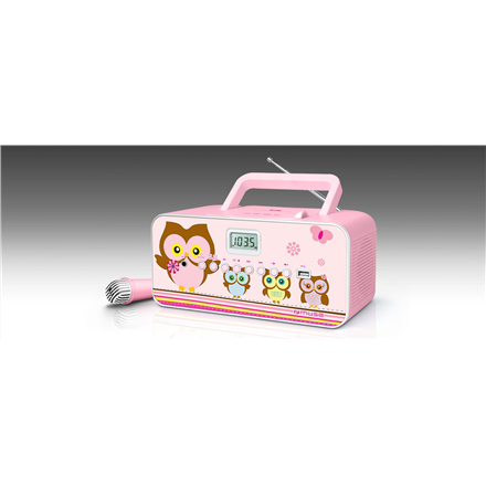 Muse | M-29KP | Portable radio CD/MP3 player with USB | 30 W | Pink/Image|M-29KP