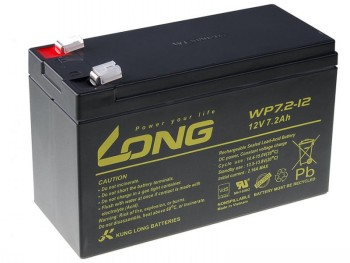 LONG 12V 7,2AH LEAD-ACID BATTERY F2 (WP7.2-12 F2)|PBLO-12V007,2-F2A