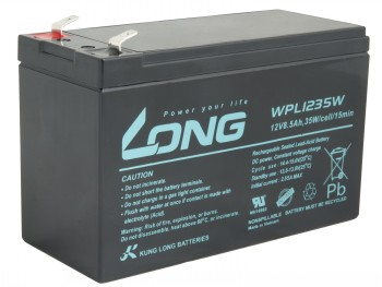 LONG BATERIE 12V 8,5AH F2 HIGHRATE LONGLIFE 9 LET (WPL1235W)|PBLO-12V008,5-F2AHL