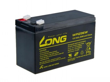 LONG 12V 9AH LEAD-ACID BATTERY HIGHRATE F2 (WP1236W)|PBLO-12V009-F2AH