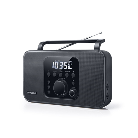 Muse | Radio | M-091R | Alarm function | AUX in | Black|M-091R
