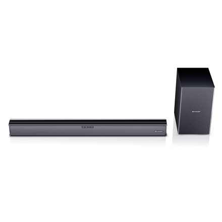 Sharp | HT-SBW182 2.1 Slim Soundbar | Black | No | AUX in | Bluetooth | HDMI, Optical, Bluetooth | 160 W | Wireless connection|HT-SBW182