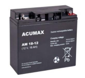 BATTERY 12V 18AH VRLA/AM18-12 ACUMAX EMU|AM18-12