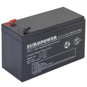 BATTERY 12V 9AH VRLA/EV9-12 T2 EUROPOWER EMU|EV9-12T2