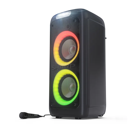 Sharp PS-949 Party Speaker with Built-in Battery | Sharp | Party Speaker | PS-949 XParty Street Beat | 132 W | Waterproof | Bluetooth | Black | Portable | Wireless connection|PS-949