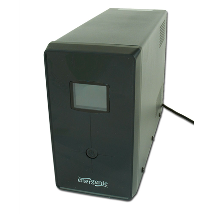 EnerGenie | UPS with USB and LCD display, Black | 1200 VA|EG-UPS-033