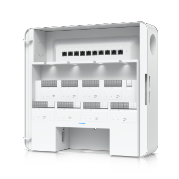 UBIQUITI ENTERPRISE-GRADE ACCESS HUB WITH ENTRY AND EXIT CONTROL UP TO EIGHT DOORS AND BATTERY BACKUP SUPPORT|EAH-8