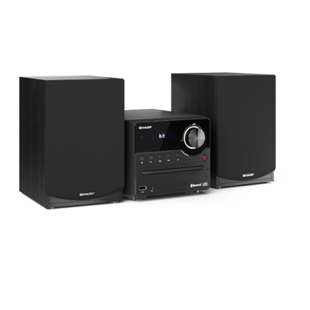 Sharp XL-B512(BK) Hi-Fi Micro System, CD/FM/USB/Bluetooth v5.0, 45W, Black | Sharp | Hi-Fi Micro System | XL-B512(BK) | Black | USB port | AUX in | Bluetooth | CD player | FM radio | Wireless connection|XL-B512(BK)