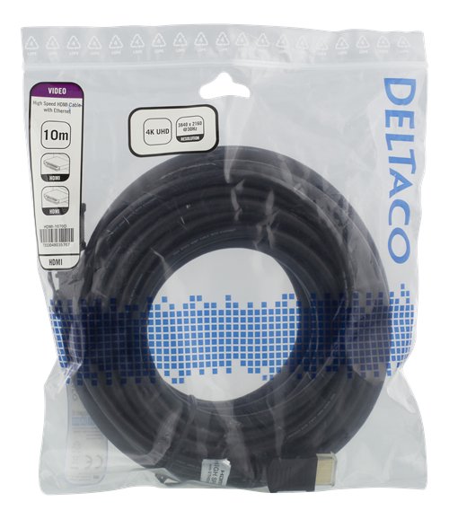 Kabelis DELTACO HDMI-1070D,10m,4K UHD,juodas