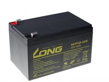 LONG 12V 12AH LEAD-ACID BATTERY DEEPCYCLE AGM F2 (WP12-12E)|PBLO-12V012-F2AD